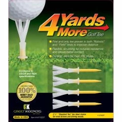 Green Keepers 4 Yards More Golf Tee -Single Iron Shop 4yardsmore yellow