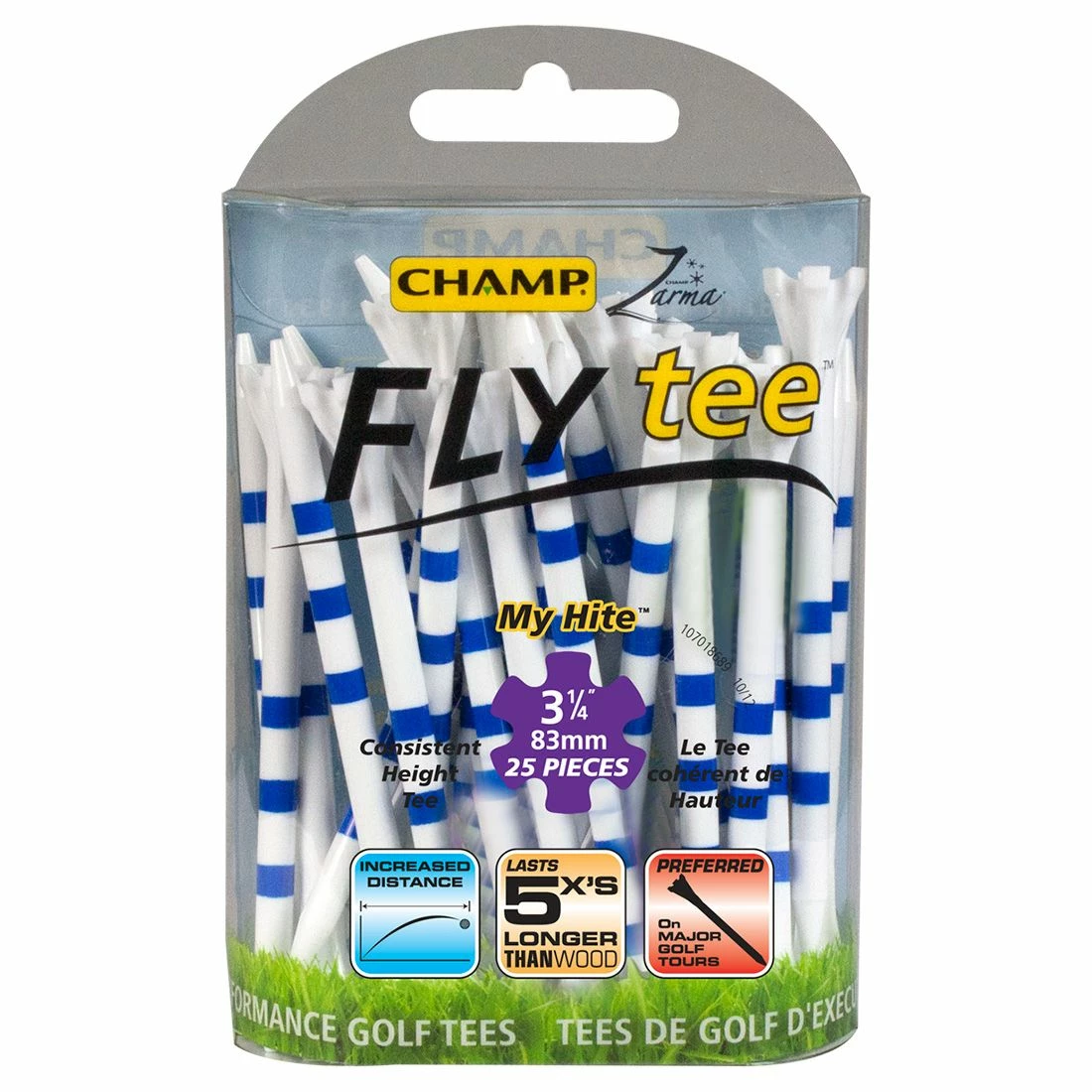 Champ Zarma FLYtee MyHite 3-1/4" Tees 1 Champ Zarma FLYtee MyHite 3-1/4" Tees