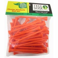 Charter Tree Saver Eco-Friendly 3 1/4" Golf Tees -Single Iron Shop charter tree saver eco friendly 3 1 4 inch golf tees neon orange itempicture