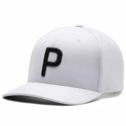 Puma P Snapback Hat -Single Iron Shop golf hat 2020 puma p 110 snapback hat white black itempicture