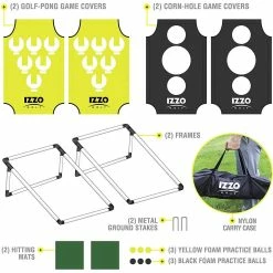 Izzo Pong Hole Chipping And Game Set 5 Izzo Pong Hole Chipping And Game Set -Single Iron Shop izzo pong hole chipping and game set includes