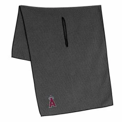 Team Effort MLB 19" X 41" Grey Microfiber Towel 10 Team Effort MLB 19" X 41" Grey Microfiber Towel -Single Iron Shop mcarthur sports mlb grey microfiber towel los angeles angels
