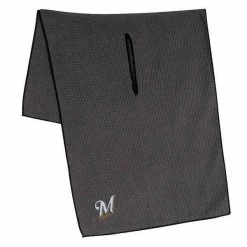Team Effort MLB 19" X 41" Grey Microfiber Towel 11 Team Effort MLB 19" X 41" Grey Microfiber Towel -Single Iron Shop mcarthur sports mlb grey microfiber towel milwaukee brewers