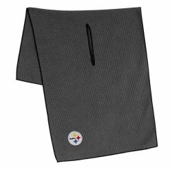 Team Effort NFL 19" X 41" Grey Microfiber Towel -Single Iron Shop mcarthur sports nfl grey microfiber towel pittsburgh steelers