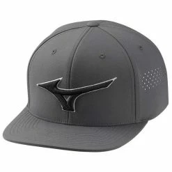Mizuno Tour Flat Snapback Hat -Single Iron Shop mizuno tour flat snapback hat charcoal itempicture