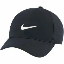 Nike 2022 Women's Dri-FIT ADV AeroBill Heritage86 Hat -Single Iron Shop nike womens dri fit adv aerobill heritage86 hat black front itempicture