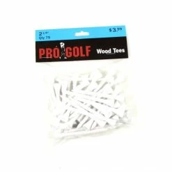 Pro Golf Discount Pro Golf 2 1/8 Inch Wood Tees -Single Iron Shop pro golf 2 1 8 inch wood tees white itempicture