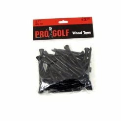 Pro Golf Discount Pro Golf 2 3/4 Inch Wood Tees -Single Iron Shop pro golf 2 3 4 inch wood tees 2 75 inch black 50 pack itempicture