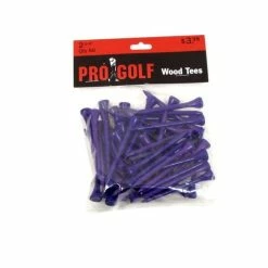 Pro Golf Discount Pro Golf 2 3/4 Inch Wood Tees -Single Iron Shop pro golf 2 3 4 inch wood tees 2 75 inch purple 50 pack itempicture