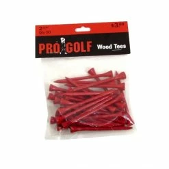 Pro Golf Discount Pro Golf 2 3/4 Inch Wood Tees -Single Iron Shop pro golf 2 3 4 inch wood tees 2 75 inch red 50 pack itempicture