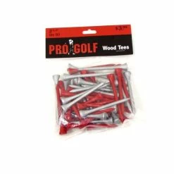 Pro Golf Discount Pro Golf 2 3/4 Inch Wood Tees -Single Iron Shop pro golf 2 3 4 inch wood tees 2 75 inch red silver 50 pack itempicture