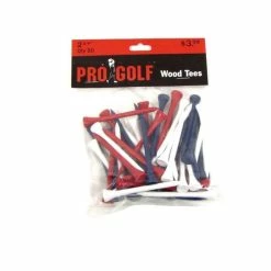 Pro Golf Discount Pro Golf 2 3/4 Inch Wood Tees -Single Iron Shop pro golf 2 3 4 inch wood tees 2 75 inch red white blue 50 pack itempicture