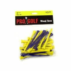 Pro Golf Discount Pro Golf 3 1/4 Inch Wood Tees 20 Pro Golf Discount Pro Golf 3 1/4 Inch Wood Tees -Single Iron Shop pro golf 3 1 4 inch wood tees 3 25 inch purple yellow 35 pack itempicture