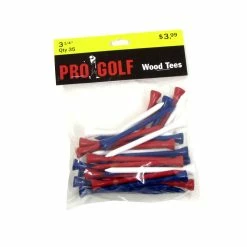 Pro Golf Discount Pro Golf 3 1/4 Inch Wood Tees 18 Pro Golf Discount Pro Golf 3 1/4 Inch Wood Tees -Single Iron Shop pro golf 3 1 4 inch wood tees 3 25 inch red white blue 35 pack itempicture