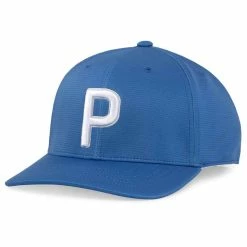 Puma P Snapback Hat -Single Iron Shop puma 2022 p snapback hat bright cobalt white itempicture