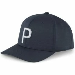 Puma P Snapback Hat -Single Iron Shop puma 2023 p snapback hat deep navy ash grey itempicture