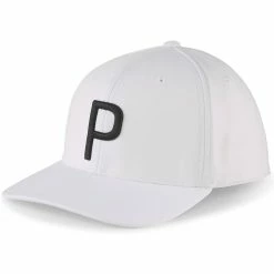 Puma P Snapback Hat -Single Iron Shop puma 2023 p snapback hat white black itempicture