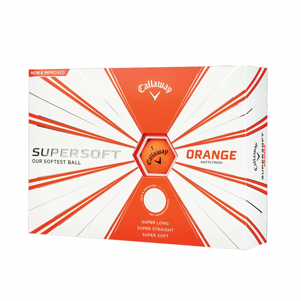 Callaway Supersoft Orange Golf Balls 1 Callaway Supersoft Orange Golf Balls