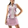 Lucky In Love Ombre Notch Womens Golf Tank Top