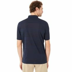 Oakley Aero Stripe Jacquard Mens Golf Polo 9 Oakley Aero Stripe Jacquard Mens Golf Polo -Single Iron Shop 10850 6ACFATHOM 1