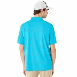 Oakley Aero Stripe Jacquard Mens Golf Polo 11 Oakley Aero Stripe Jacquard Mens Golf Polo -Single Iron Shop 10850 6B2ATOMICBLUE 1