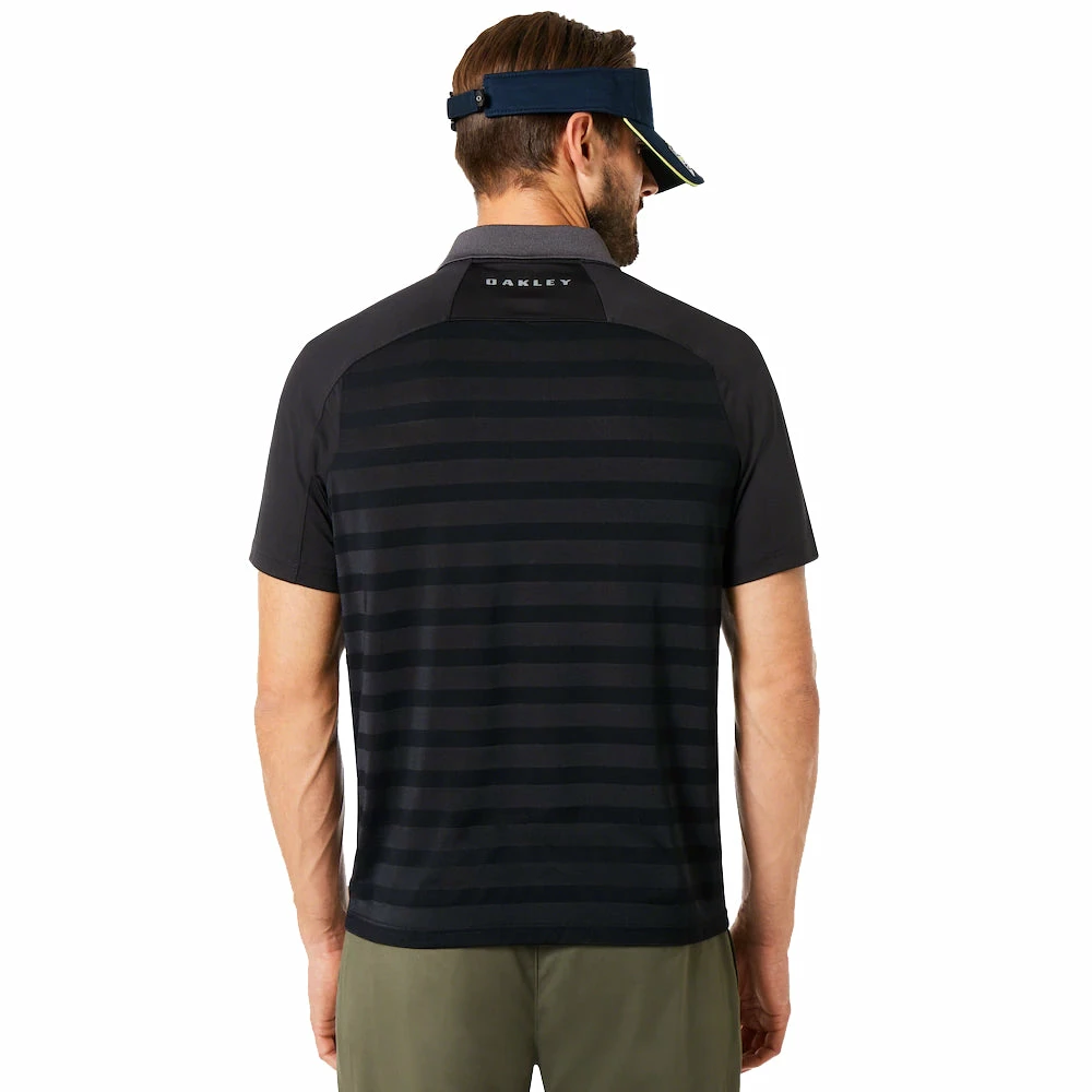 Oakley Back Striped Short Sleeve Mens Golf Polo 2 Oakley Back Striped Short Sleeve Mens Golf Polo - Image 2
