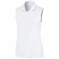 PUMA Golf Puma Rotation Womens Sleeveless Golf Polo 6 PUMA Golf Puma Rotation Womens Sleeveless Golf Polo -Single Iron Shop 11535 01WHITE 099ae021 eacf 4751 8635 9e29b2be6aaa