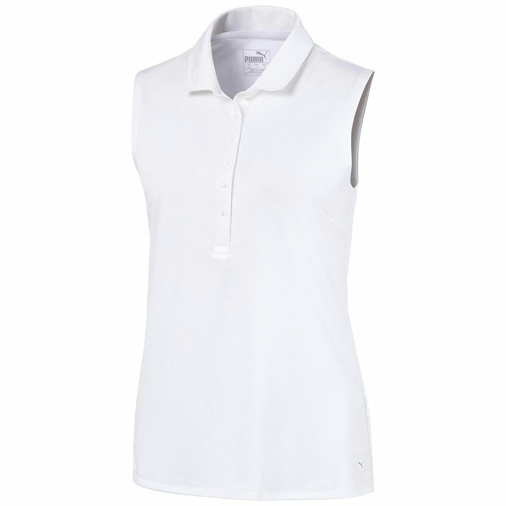PUMA Golf Puma Rotation Womens Sleeveless Golf Polo 3 PUMA Golf Puma Rotation Womens Sleeveless Golf Polo - Image 3