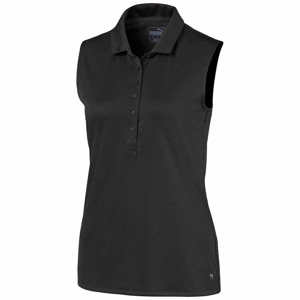 PUMA Golf Puma Rotation Womens Sleeveless Golf Polo 4 PUMA Golf Puma Rotation Womens Sleeveless Golf Polo - Image 4