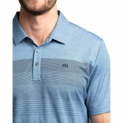TravisMathew Two Min Drill Mens Golf Polo -Single Iron Shop 11565 HTHRBLUEOPAL 2 cd868be7 8413 40bb b359 cd3d3718fefc