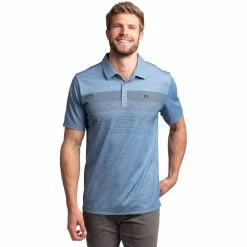 TravisMathew Two Min Drill Mens Golf Polo -Single Iron Shop 11565 HTHRBLUEOPAL fc9d453b baf0 4535 832d 9ea231f7f5a4