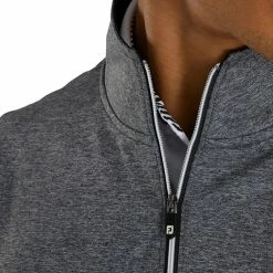 FootJoy Mens Golf 1/2 Zip -Single Iron Shop 11730 HTHRCHARCOAL 2
