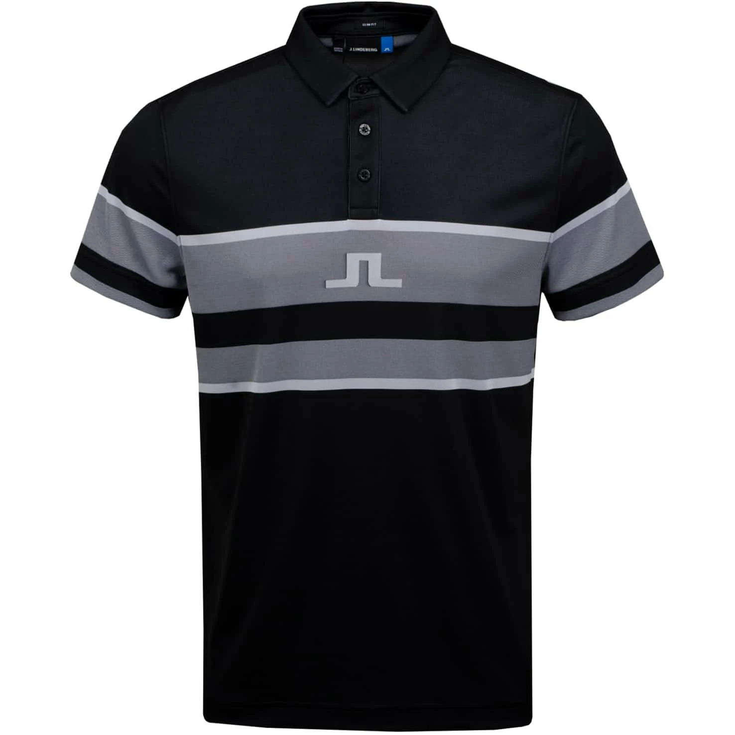 J.Lindeberg J. Lindeberg Cole Slim Jacquard Mens Golf Polo 3 J.Lindeberg J. Lindeberg Cole Slim Jacquard Mens Golf Polo - Image 3
