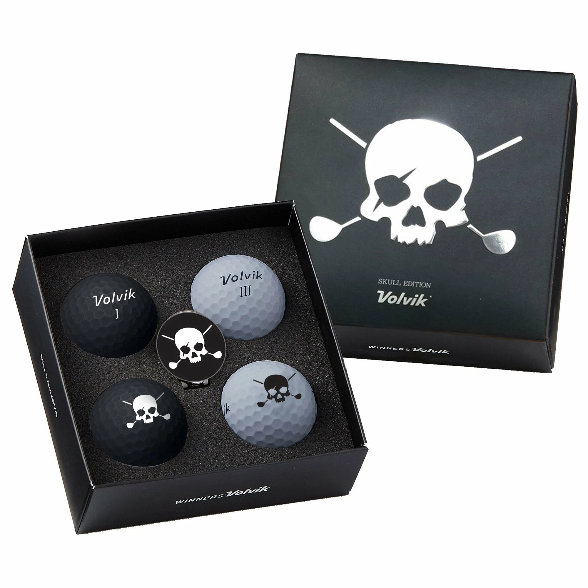 Volvik Skull And Crossbones Golf Balls - 4 Pack 1 Volvik Skull And Crossbones Golf Balls - 4 Pack