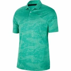 Nike Golf Nike Dri-FIT Vapor Camo Jacquard Mens Golf Polo -Single Iron Shop 13127 370NEPTUNEGRN