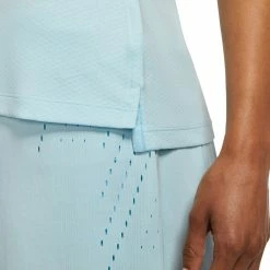 Nike Golf Nike Dri-FIT Zip Womens Sleeveless Golf Polo 14 Nike Golf Nike Dri-FIT Zip Womens Sleeveless Golf Polo -Single Iron Shop 13301 449TOPAZMIST 2