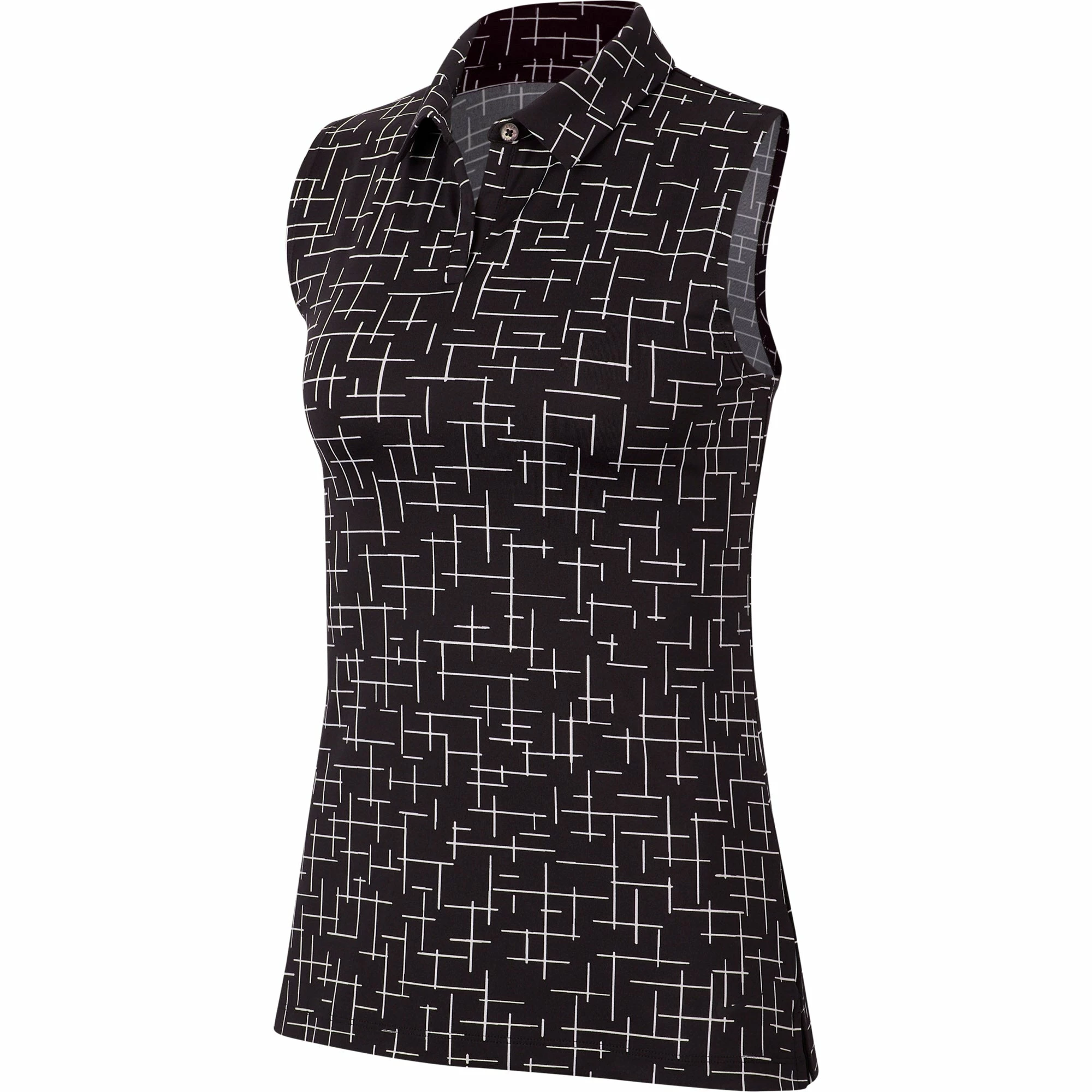 Nike Golf Nike Dri-FIT Fairway Printed Womens Sleeveless Golf Polo 1 Nike Golf Nike Dri-FIT Fairway Printed Womens Sleeveless Golf Polo
