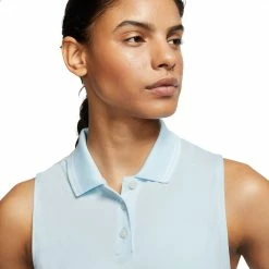 Nike Golf Nike Dri-FIT Victory Solid Womens Sleeveless Golf Polo -Single Iron Shop 13304 449TOPAZMIST 1