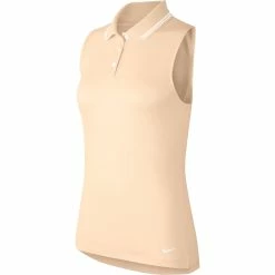 Nike Golf Nike Dri-FIT Victory Solid Womens Sleeveless Golf Polo -Single Iron Shop 13304 838GUAVAICE