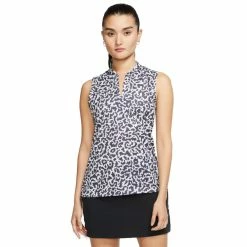 Nike Golf Nike Dri Fit Victory Printed Womens Sleeveless Golf Polo 11 Nike Golf Nike Dri Fit Victory Printed Womens Sleeveless Golf Polo -Single Iron Shop 13307 015GRIDIRON