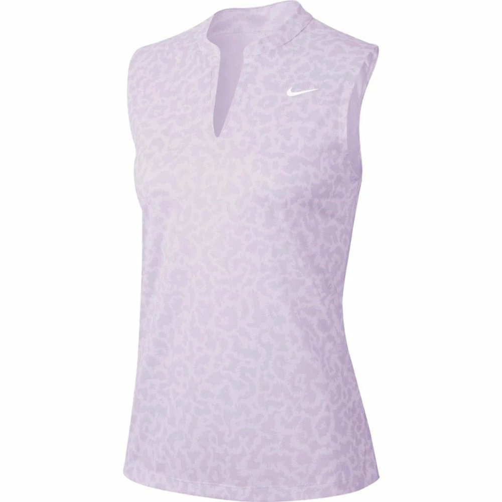 Nike Golf Nike Dri Fit Victory Printed Womens Sleeveless Golf Polo 2 Nike Golf Nike Dri Fit Victory Printed Womens Sleeveless Golf Polo - Image 2