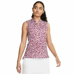 Nike Golf Nike Dri Fit Victory Printed Womens Sleeveless Golf Polo 13 Nike Golf Nike Dri Fit Victory Printed Womens Sleeveless Golf Polo -Single Iron Shop 13307 671VILLIANRED