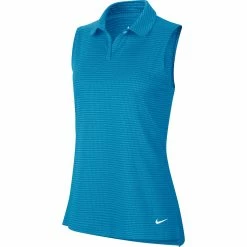 Nike Golf Nike Dri Fit Victory Sleeveless Texture OLC Womens Golf Polo 9 Nike Golf Nike Dri Fit Victory Sleeveless Texture OLC Womens Golf Polo -Single Iron Shop 13308 446LASERBLUE