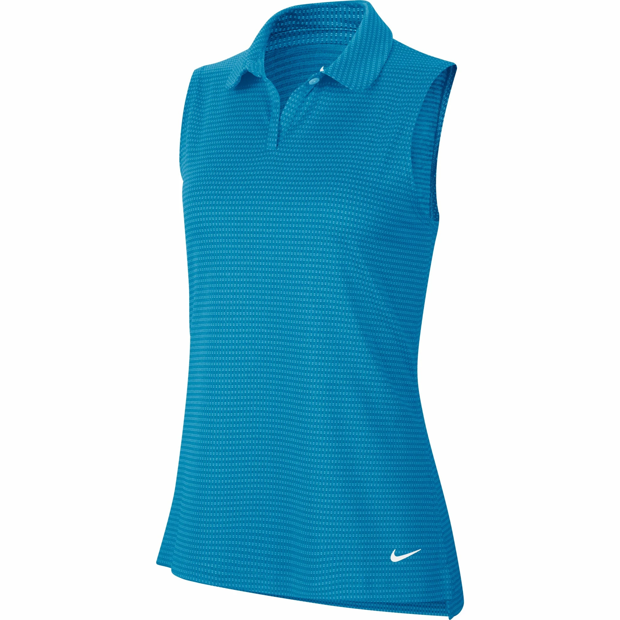 Nike Golf Nike Dri Fit Victory Sleeveless Texture OLC Womens Golf Polo 3 Nike Golf Nike Dri Fit Victory Sleeveless Texture OLC Womens Golf Polo - Image 3