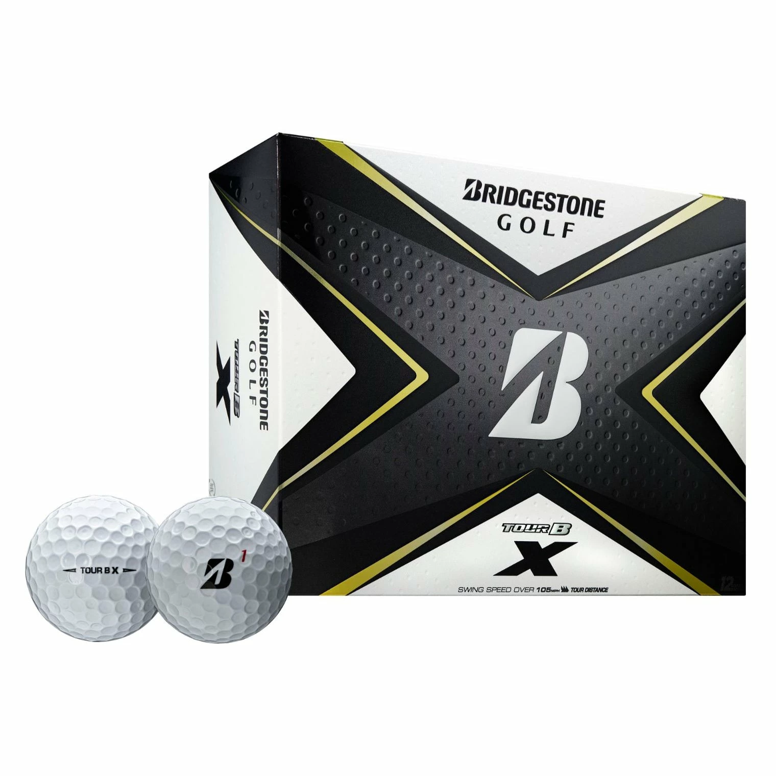 Bridgestone Tour B X White Golf Balls - Dozen 1 Bridgestone Tour B X White Golf Balls - Dozen