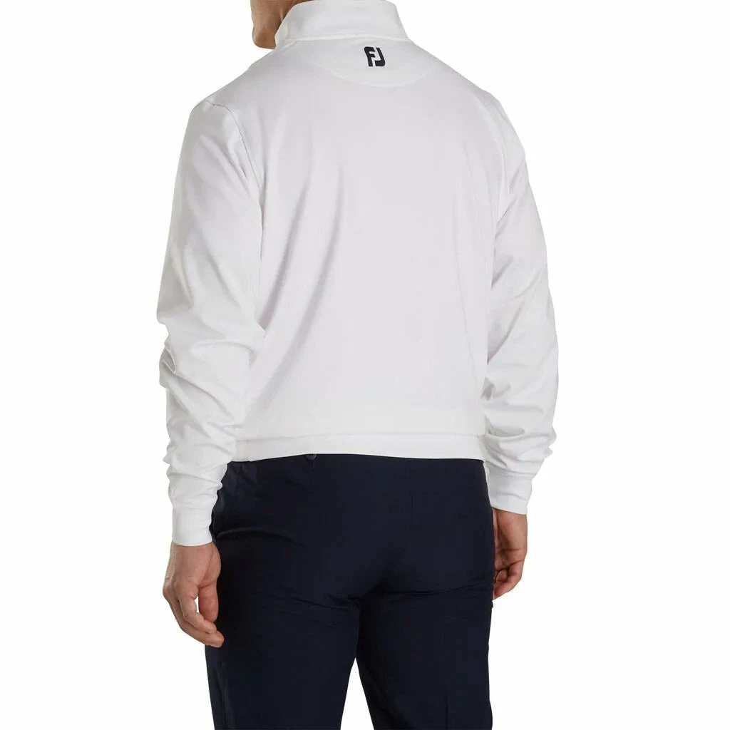 FootJoy Half Zip White Mens Golf Pullover 2 FootJoy Half Zip White Mens Golf Pullover - Image 2