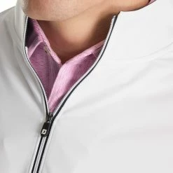 FootJoy Half Zip White Mens Golf Pullover 6 FootJoy Half Zip White Mens Golf Pullover -Single Iron Shop 13480 2
