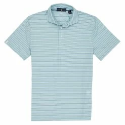 Polo Ralph Lauren Polo Golf Striped Tour Pique Essex Green Mens Golf Polo
