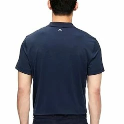 J.Lindeberg J. Lindeberg Lars 5-Yarn Mens Golf Polo -Single Iron Shop 16105 JLNAVY6855 1