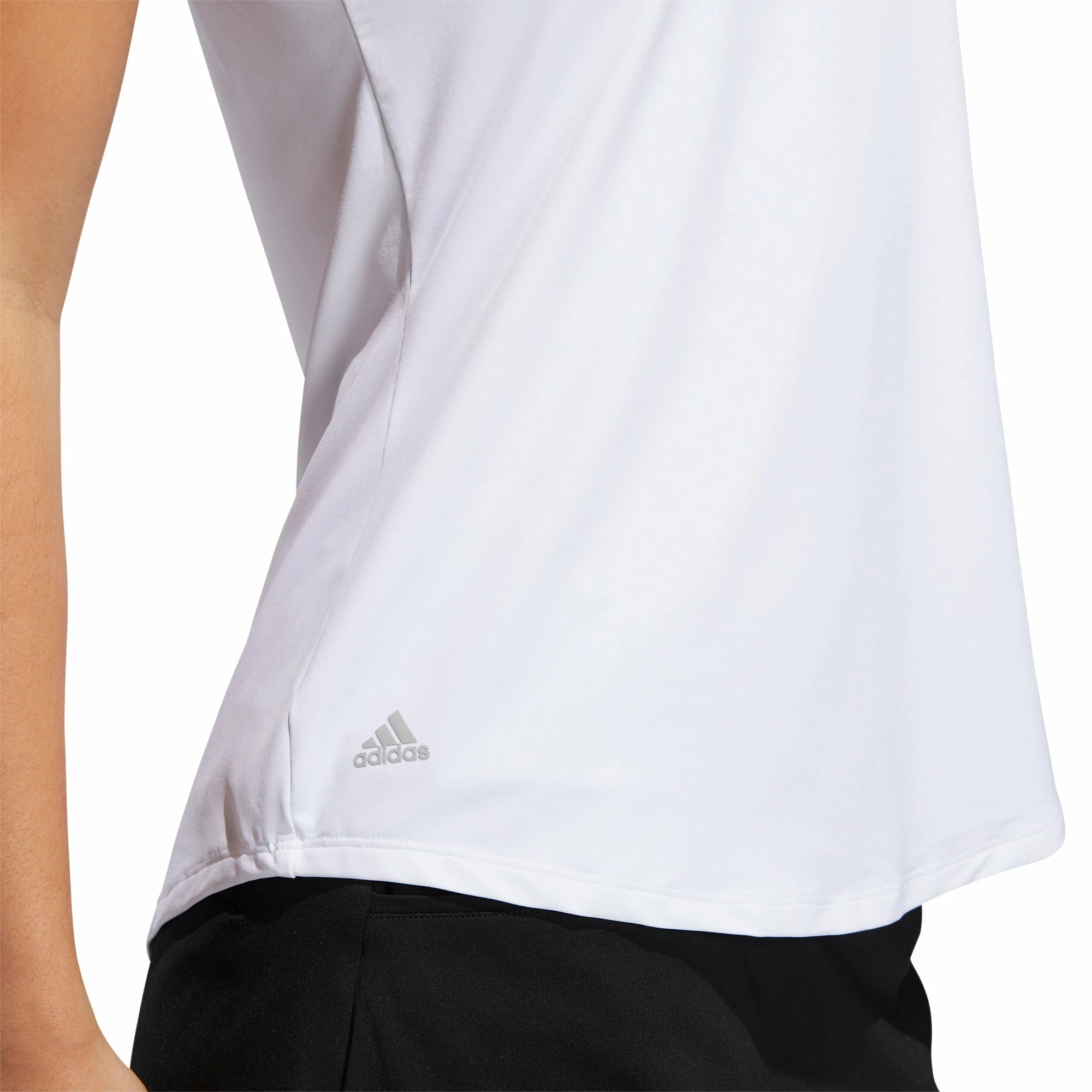 Adidas Golf Adidas Ultimate365 White Womens Golf Polo 2 Adidas Golf Adidas Ultimate365 White Womens Golf Polo - Image 2